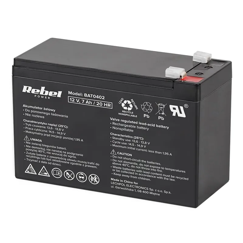 Acumulator Stationar SLA 12V 7AH Rebel