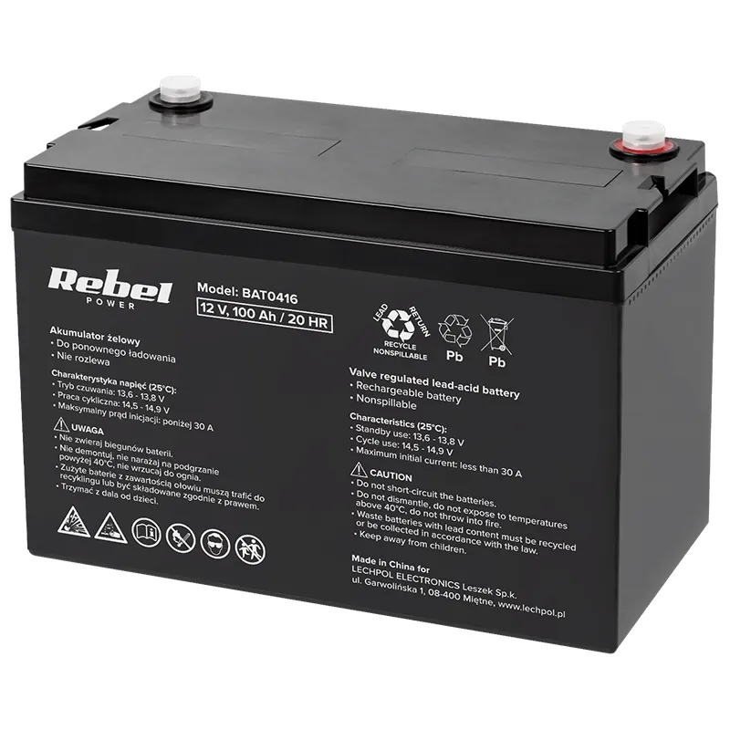 Acumulator Gel 12V 100AH Rebel