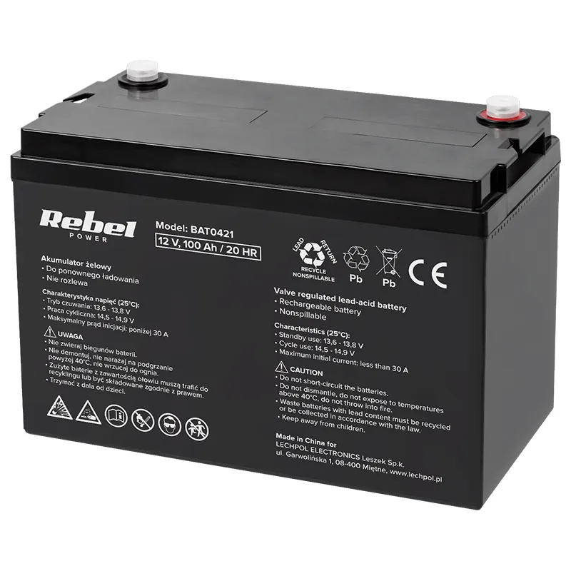 Acumulator Gel 12V 100AH Rebel