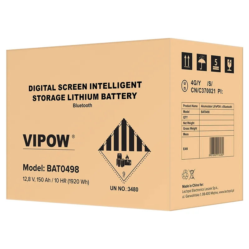 Acumulator LIFEPO4 12V 150AH Bluetooth Vipow