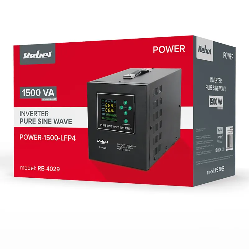 UPS Centrale Sinus Pur 1500VA 1050W 12V LIFEPO4 Rebel