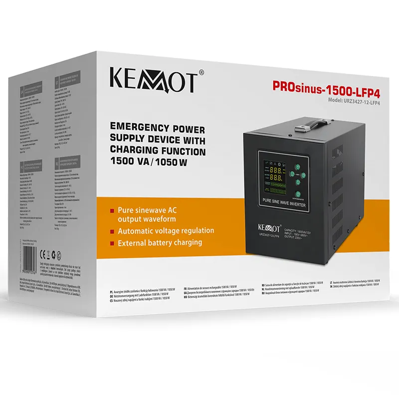 UPS Centrale Termice Sinus Pur 1500VA/1050W 12V Kemot
