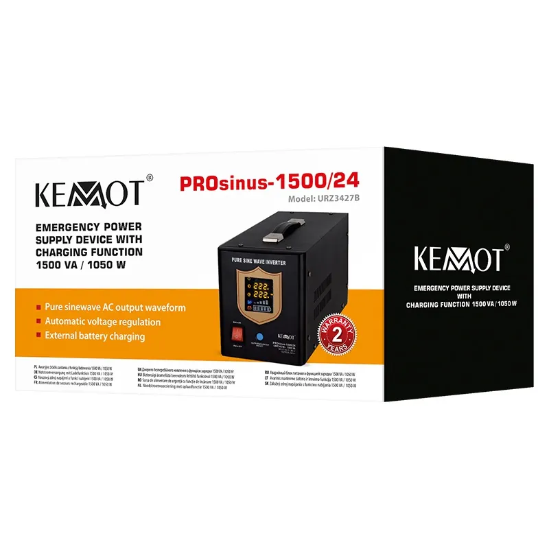UPS Centrale Sinus Pur 1500VA 24V Kemot