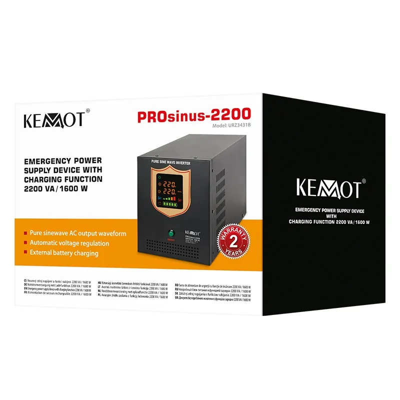 UPS Centrale Sinus Pur 2200VA 1600W 12V Kemot