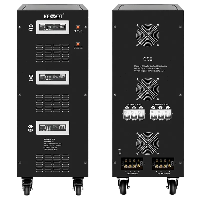 Stabilizator Servomotor Trifazat 50KVA Proavr-50K Kemot